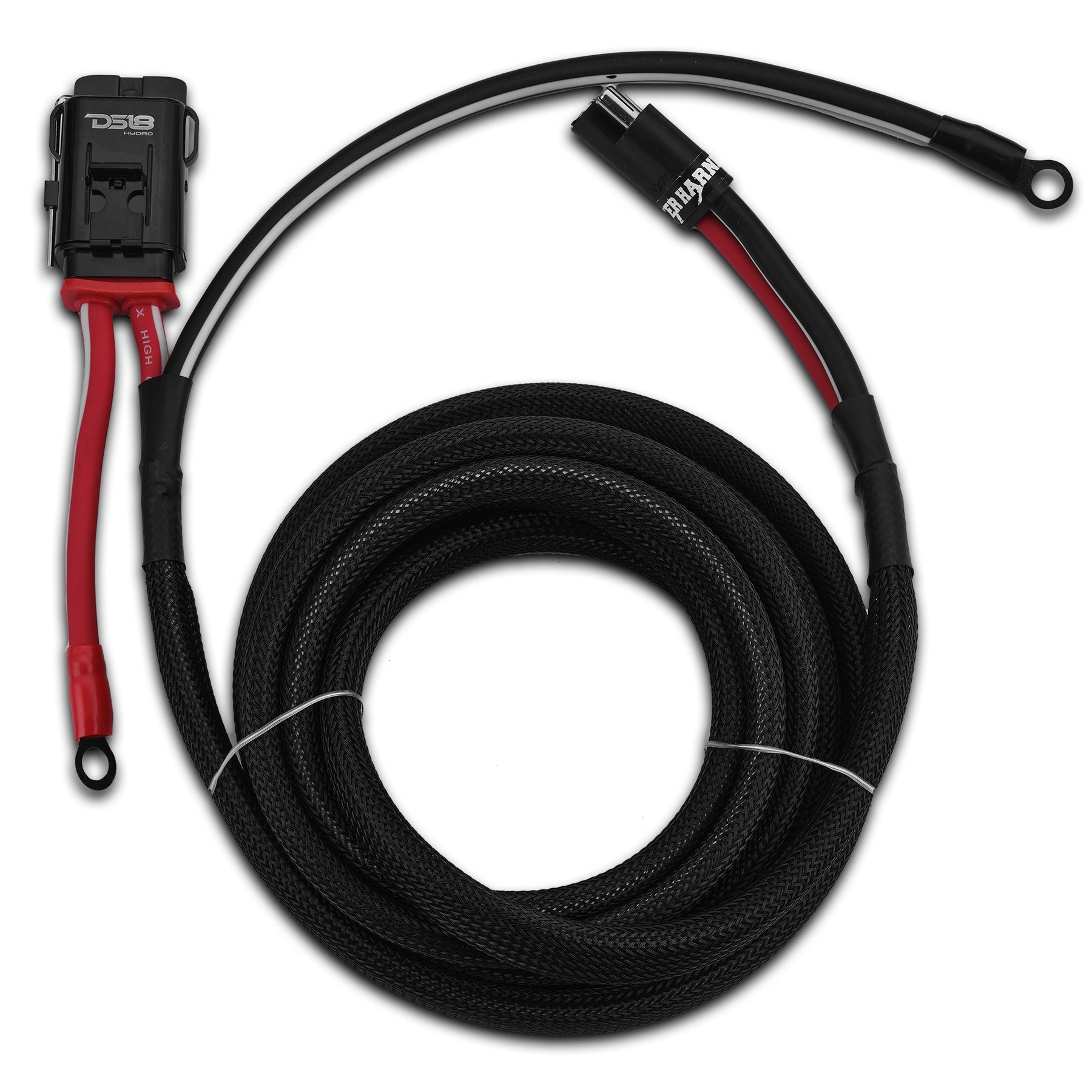 UTV 6-Gauge Power Harness Kit – 12ft Power & Ground Cables with Water-Resistant Fuse Holder for 4-Door UTVs