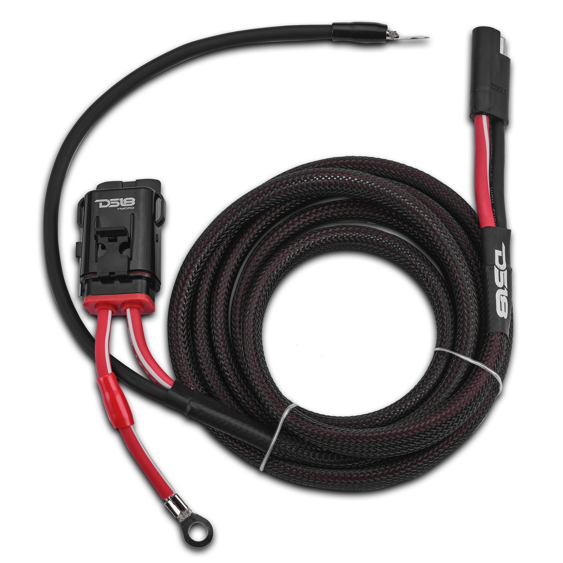 UTV 8-Gauge Power Harness Kit – 8ft Power & Ground Cables with Water-Resistant Fuse Holder for 2-Door UTVs