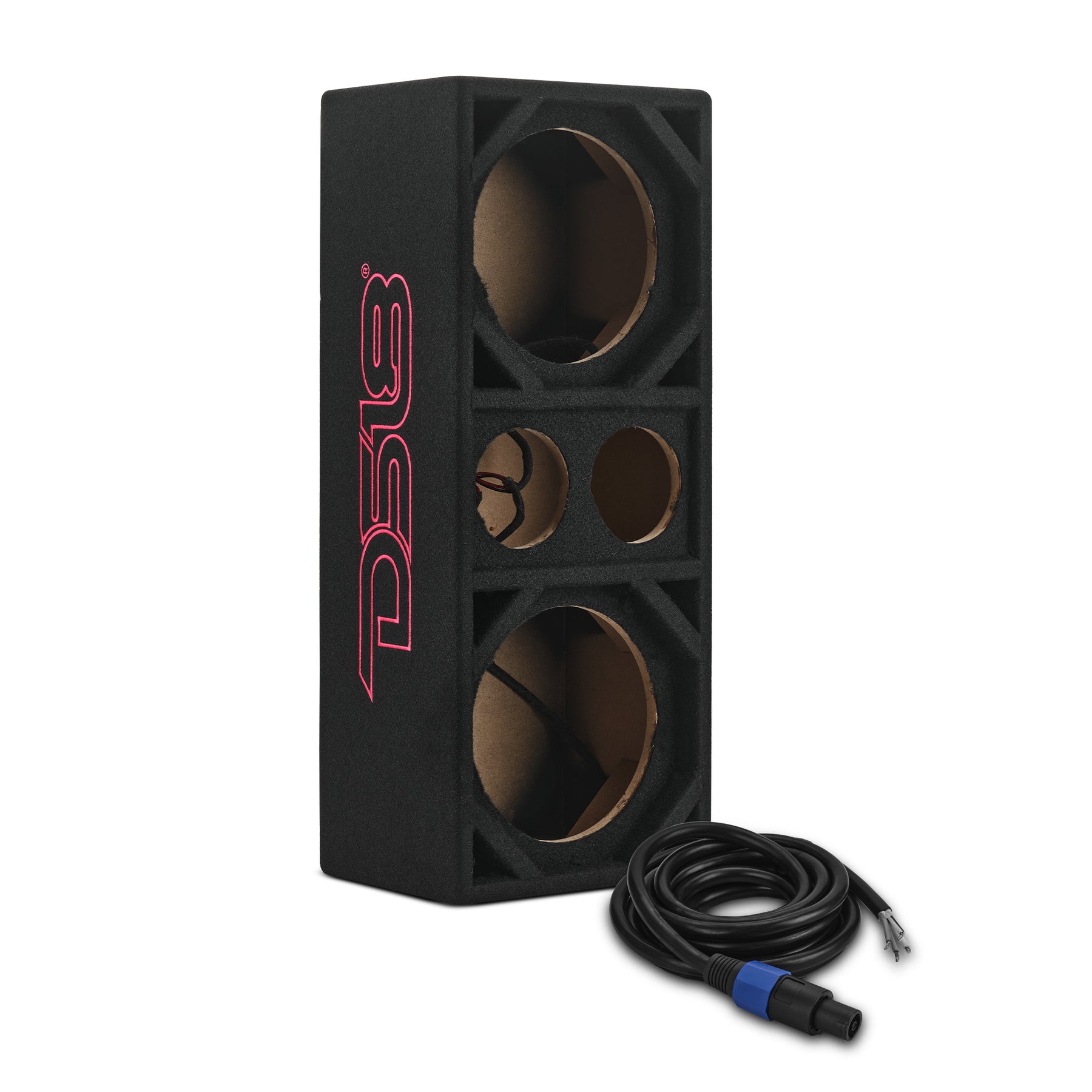 Dual 8” + Dual 4” Tweeter Ported Voceteo Empty Enclosure | Speakon-Ready