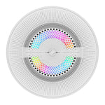 Luxury 6.5” 2-Way Marine Coaxial Speaker with Digital LED Lights and Flush Magnetic Mount Grille | 150W RMS 4-Ohm