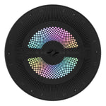 Luxury 8” 2-Way Marine Coaxial Speaker with Digital LED Lights and Flush Magnetic Mount Grille | 175W RMS 4-Ohm