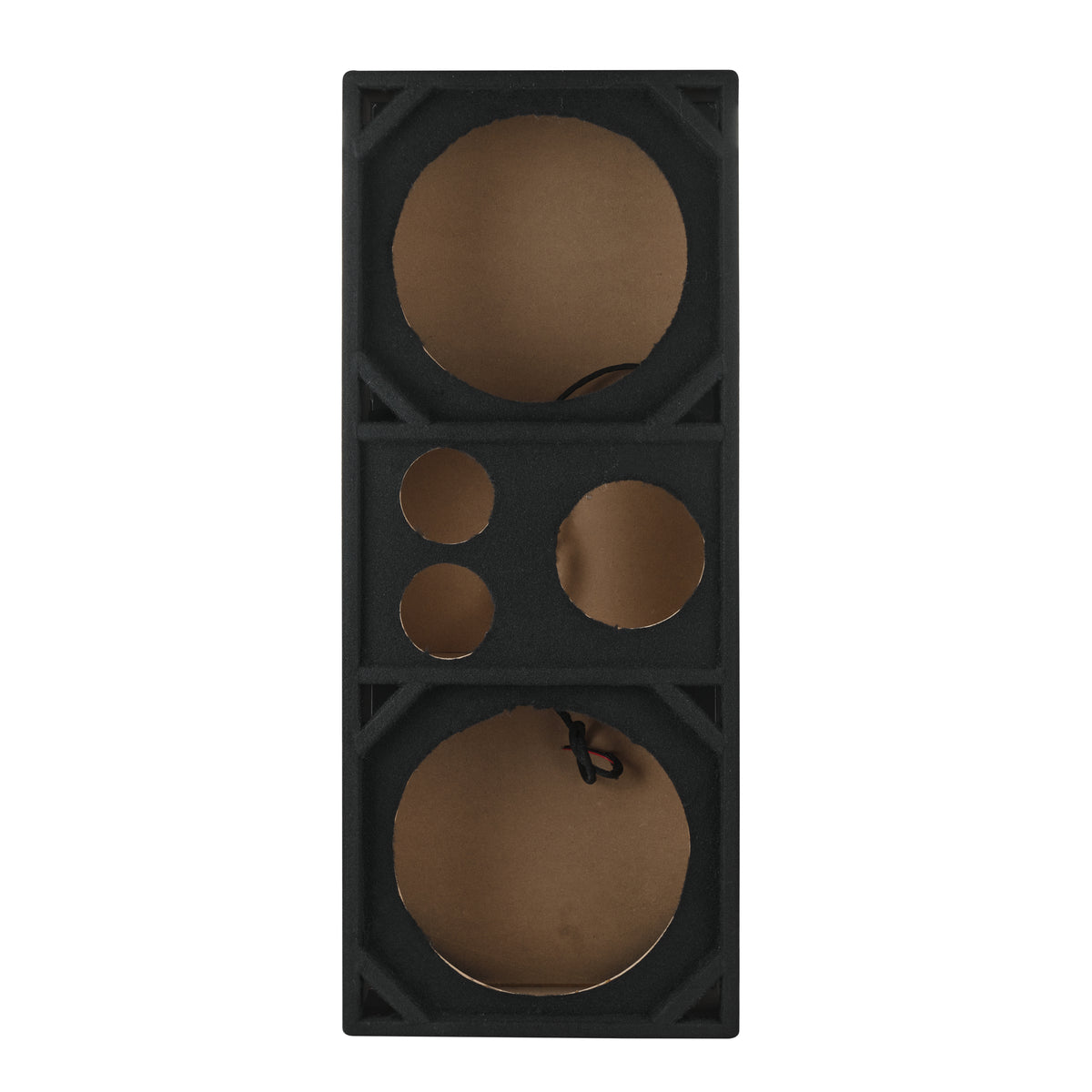 Dual 12” + Dual 4” Tweeter + 2” Driver Ported Voceteo Empty Enclosure | Speakon-Ready