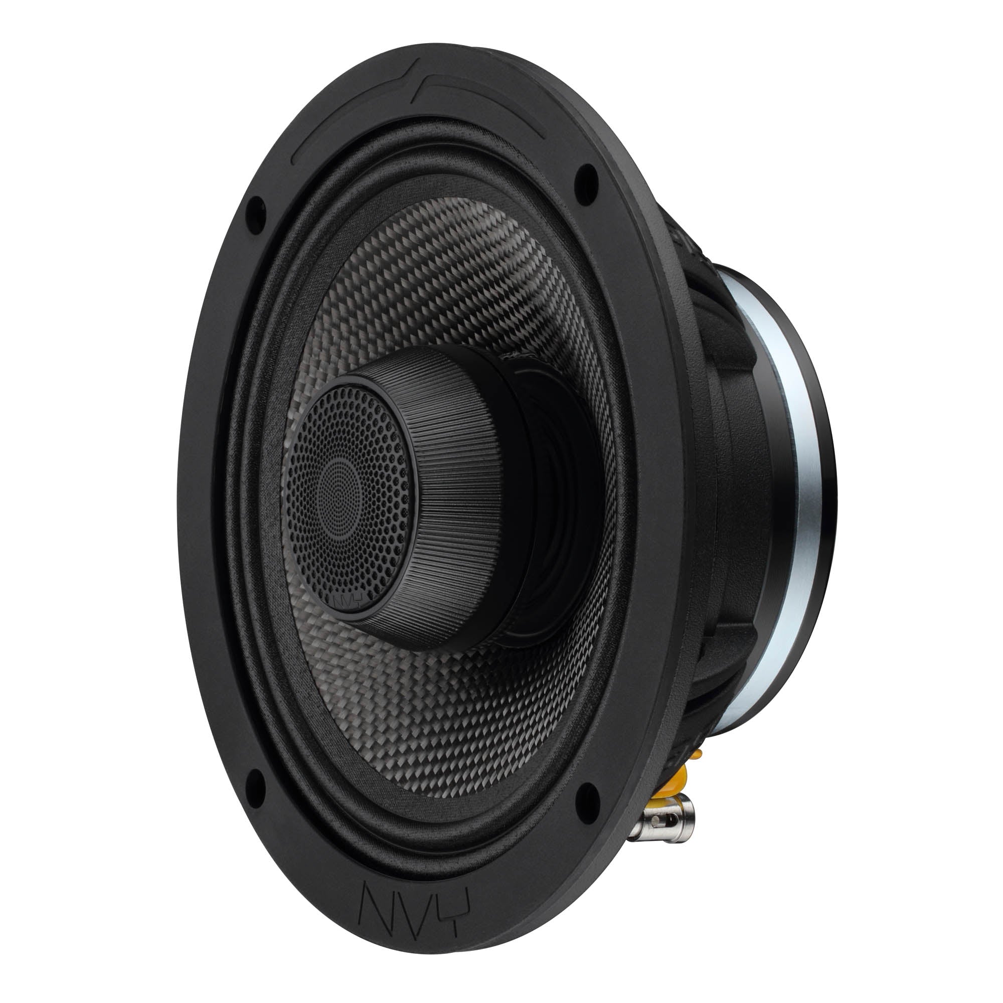 6.5” 2-Way Coaxial Loudspeaker with Water-Resistant Carbon Fiber Cone, 1” Bullet Tweeter, Neodymium Magnet | 300W RMS 4-Ohm