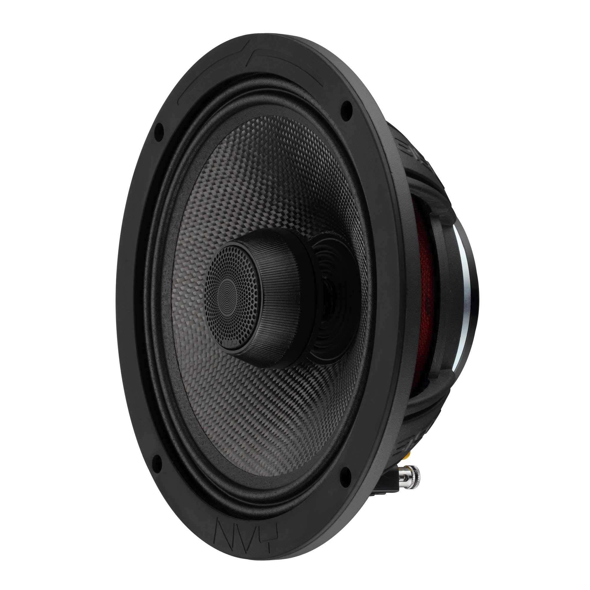 8” 2-Way Coaxial Loudspeaker with Water-Resistant Carbon Fiber Cone, 1” Bullet Tweeter, Neodymium Magnet | 300W RMS 4-Ohm