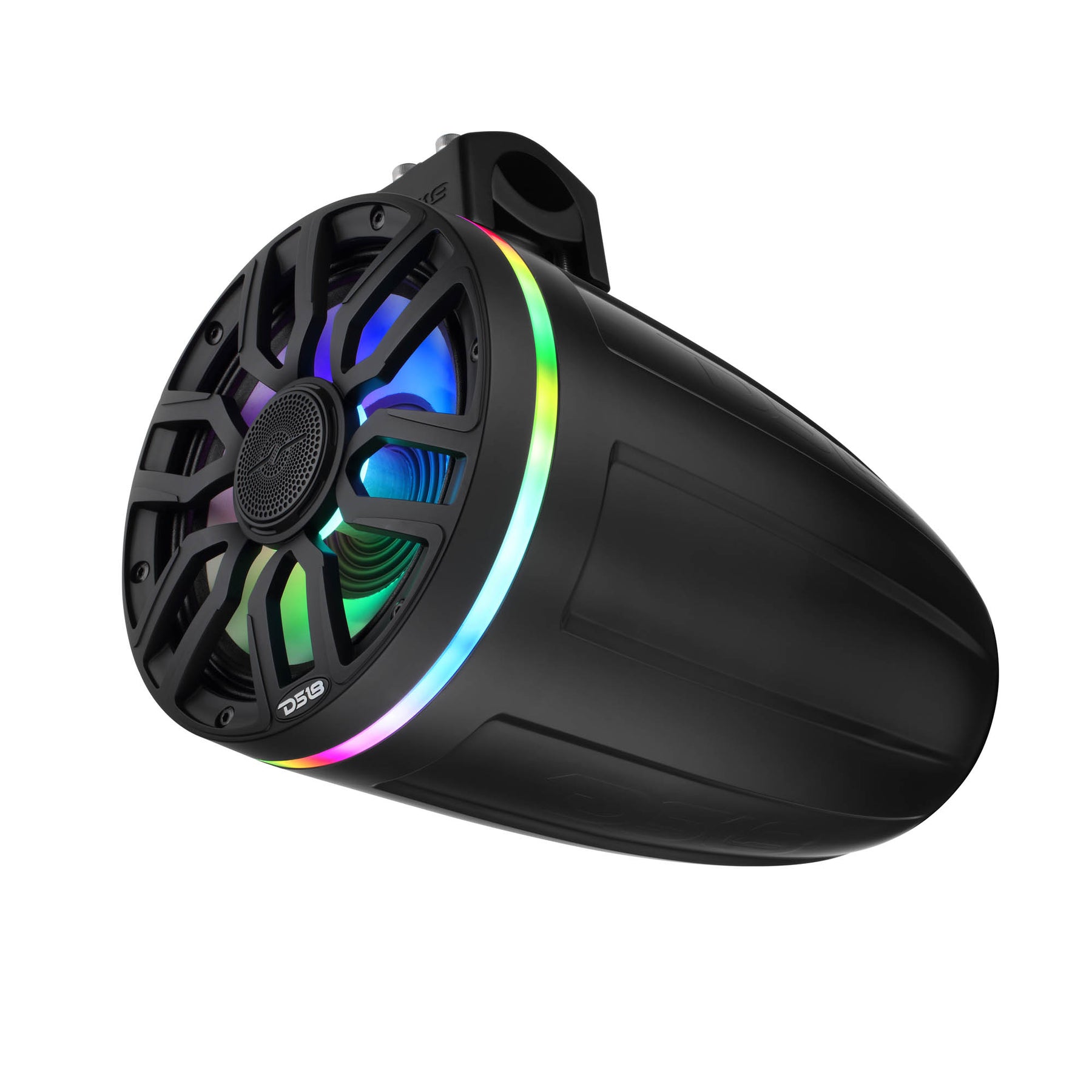 8” Marine Tower Speaker with Digital LED Lights, 1” Compression Driver, Neodymium Magnet, IP65 Rating