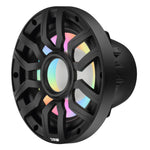 Subwoofer marino de 10" con motor de imán híbrido, rejilla extraíble y luces LED digitales - 500W RMS 4 ohmios