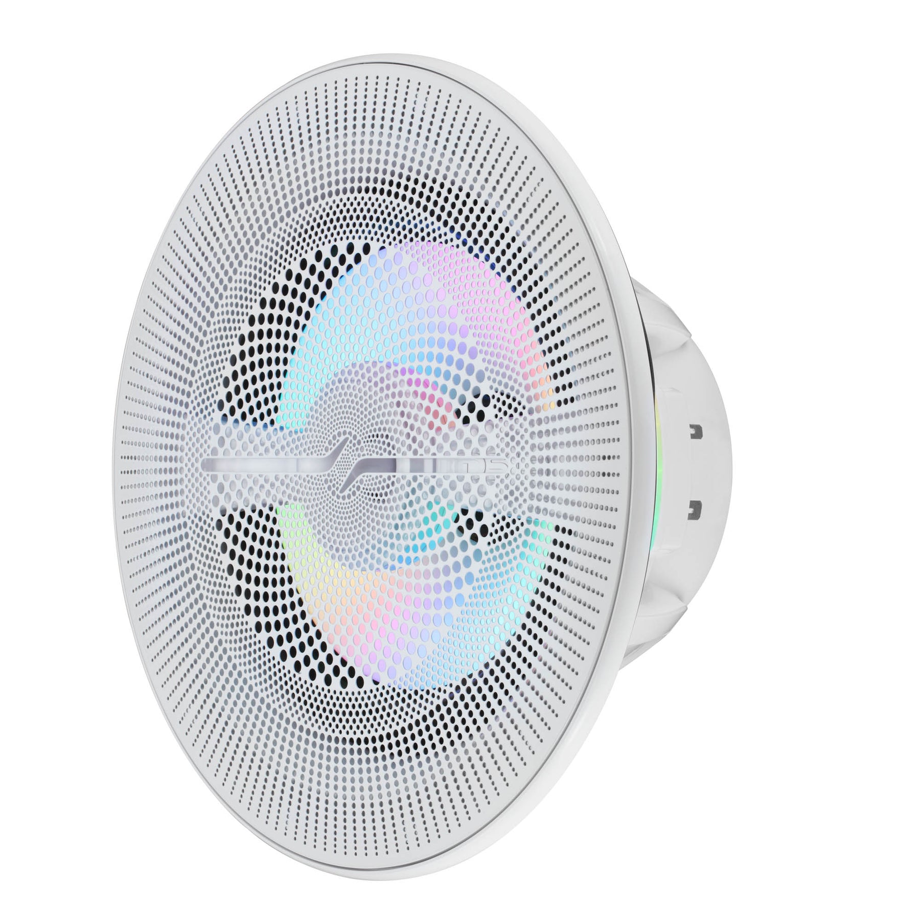 Luxury 6.5” 2-Way Marine Coaxial Speaker with Digital LED Lights and Flush Magnetic Mount Grille | 150W RMS 4-Ohm