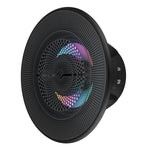 Luxury 6.5” 2-Way Marine Coaxial Speaker with Digital LED Lights and Flush Magnetic Mount Grille | 150W RMS 4-Ohm
