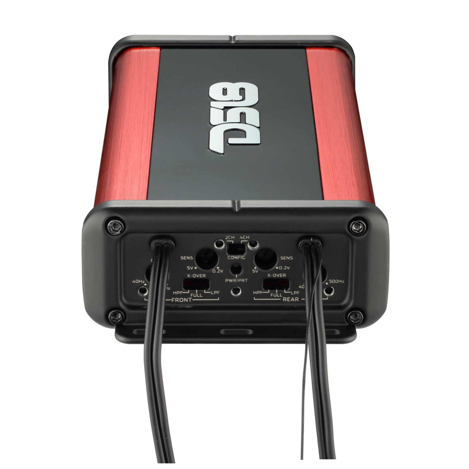 Amplificador NXL NANO de 4 canales, rango completo, clase D, IP67, para aplicaciones marinas y deportes de motor. 4 x 100 vatios RMS a 4 ohmios, 1800 vatios de potencia máxima. 