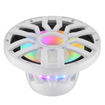 Subwoofer marino de 12" con motor de imán híbrido, rejilla extraíble y luces LED digitales - 600W RMS 4 ohmios
