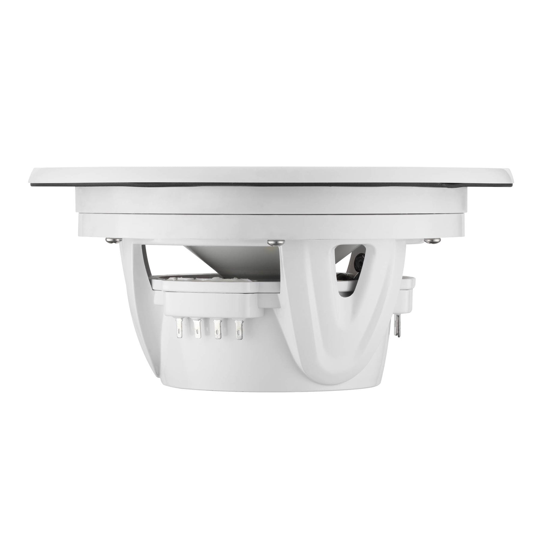 Luxury 6.5” 2-Way Marine Coaxial Speaker with Digital LED Lights and Flush Magnetic Mount Grille | 150W RMS 4-Ohm