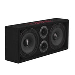 Loaded Voceteo Enclosure with Dual 8" Speakers, Dual 3.78" Tweeters, Amplifier & Speakon Cable
