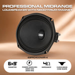 6x9” High-Sensitivity Professional Midrange Loudspeaker with Neodymium Magnet | 200W RMS 4-Ohm