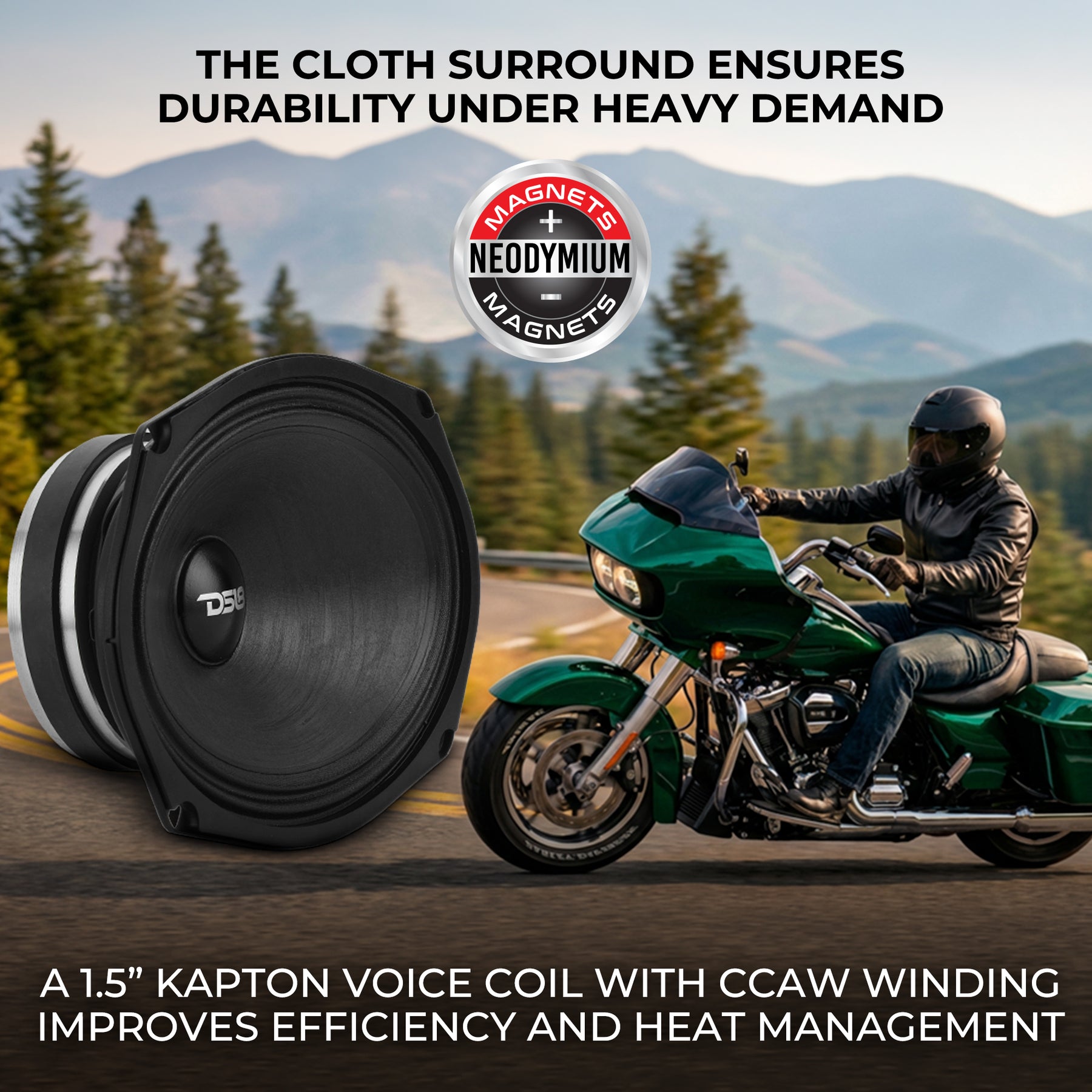 6x9” High-Sensitivity Professional Midrange Loudspeaker with Neodymium Magnet | 200W RMS 4-Ohm