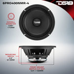 6.5” High-Sensitivity Professional Midrange Loudspeaker with Neodymium Magnet | 200W RMS 4-Ohm