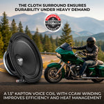 6.5” High-Sensitivity Professional Midrange Loudspeaker with Neodymium Magnet | 200W RMS 4-Ohm