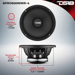 6.5” High-Sensitivity Professional Midrange Loudspeaker with Neodymium Magnet | 250W RMS 4-Ohm