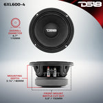 XL 6.5" Mid-Range Loudspeaker 300 Watts Rms 4-Ohm