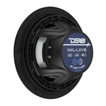 Luxury 8” 2-Way Marine Coaxial Speaker with Digital LED Lights and Flush Magnetic Mount Grille | 175W RMS 4-Ohm