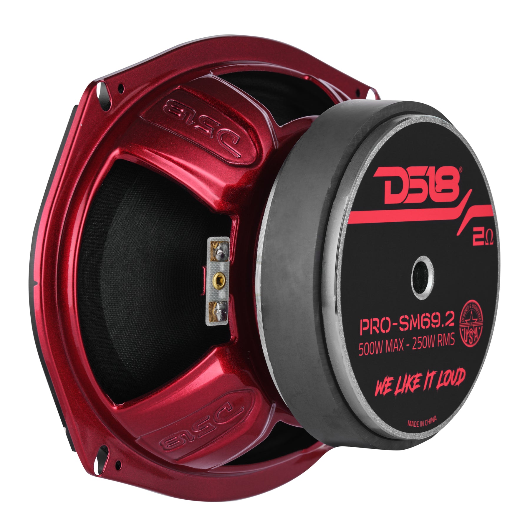 PRO 6x9" Shallow Water-Resistant Mid-Range Loudspeaker | 250W RMS 2-Ohm