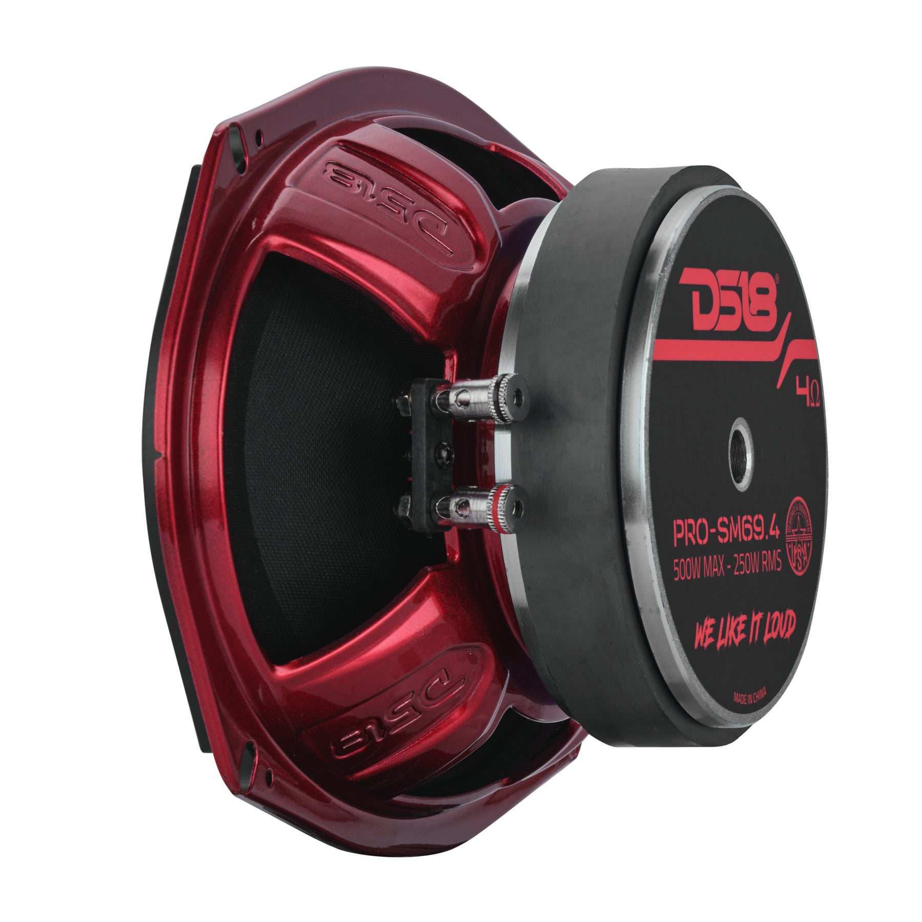 PRO 6x9" Shallow Water-Resistant Mid-Range Loudspeaker | 250W RMS 4-Ohm