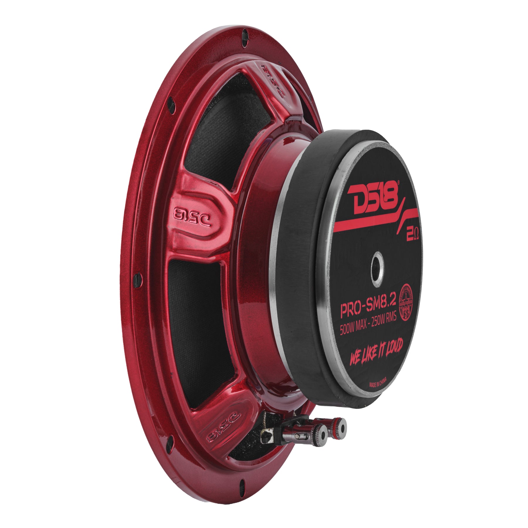 PRO 8" Shallow Water-Resistant Mid-Range Loudspeaker | 250W RMS 2-Ohm