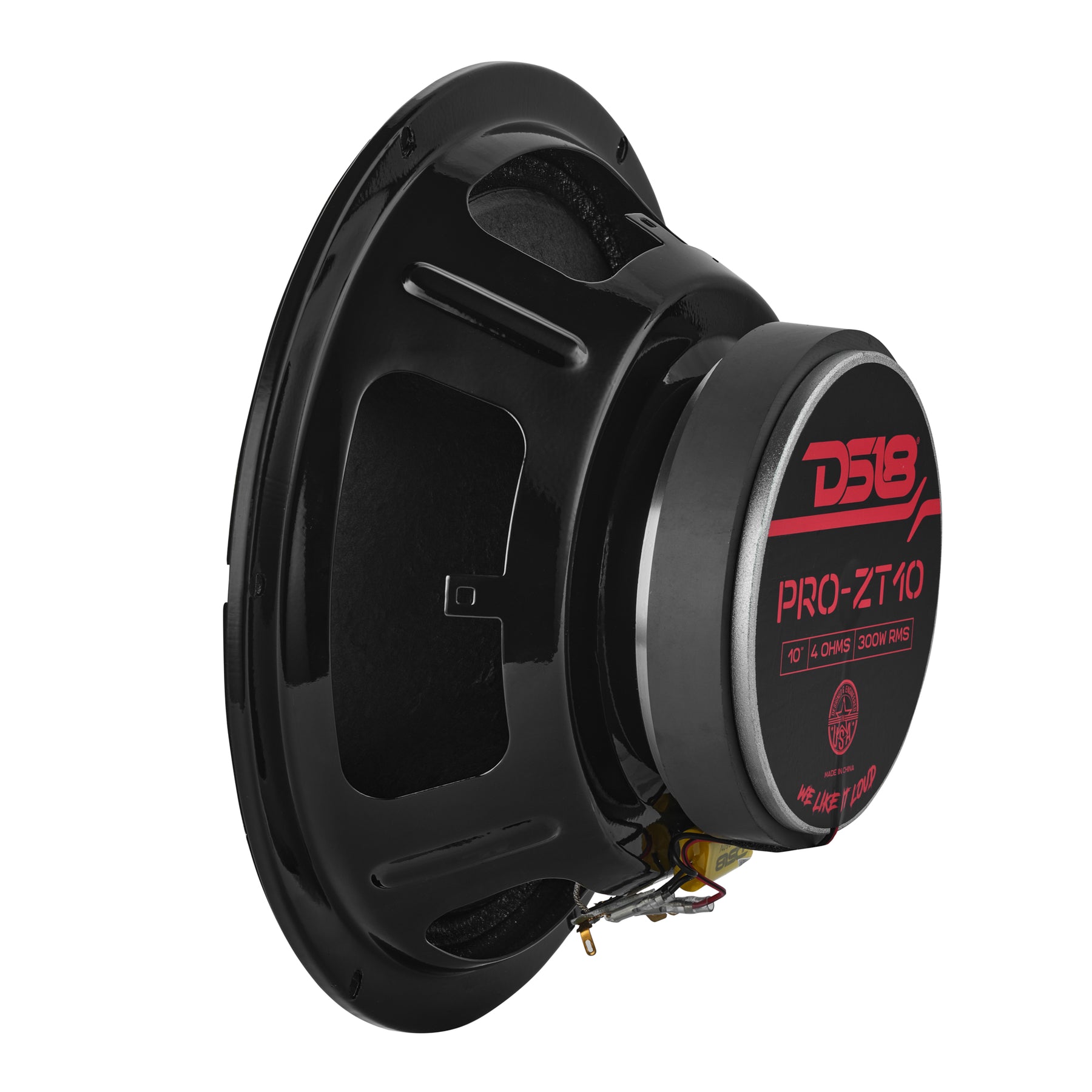 PRO-ZT 10" Coaxial Mid-Range Loudspeaker with Water Resistant Cone Built-in Bullet Tweeter | 300W RMS  4-Ohm