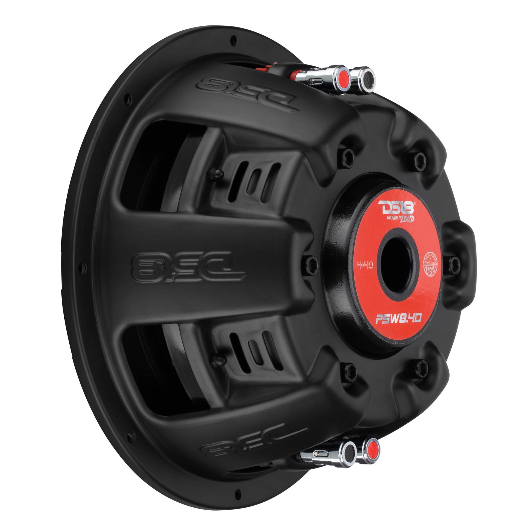 PS Shallow-Mount Water-Resistant 8" Subwoofer | 400W RMS DVC 4-Ohm