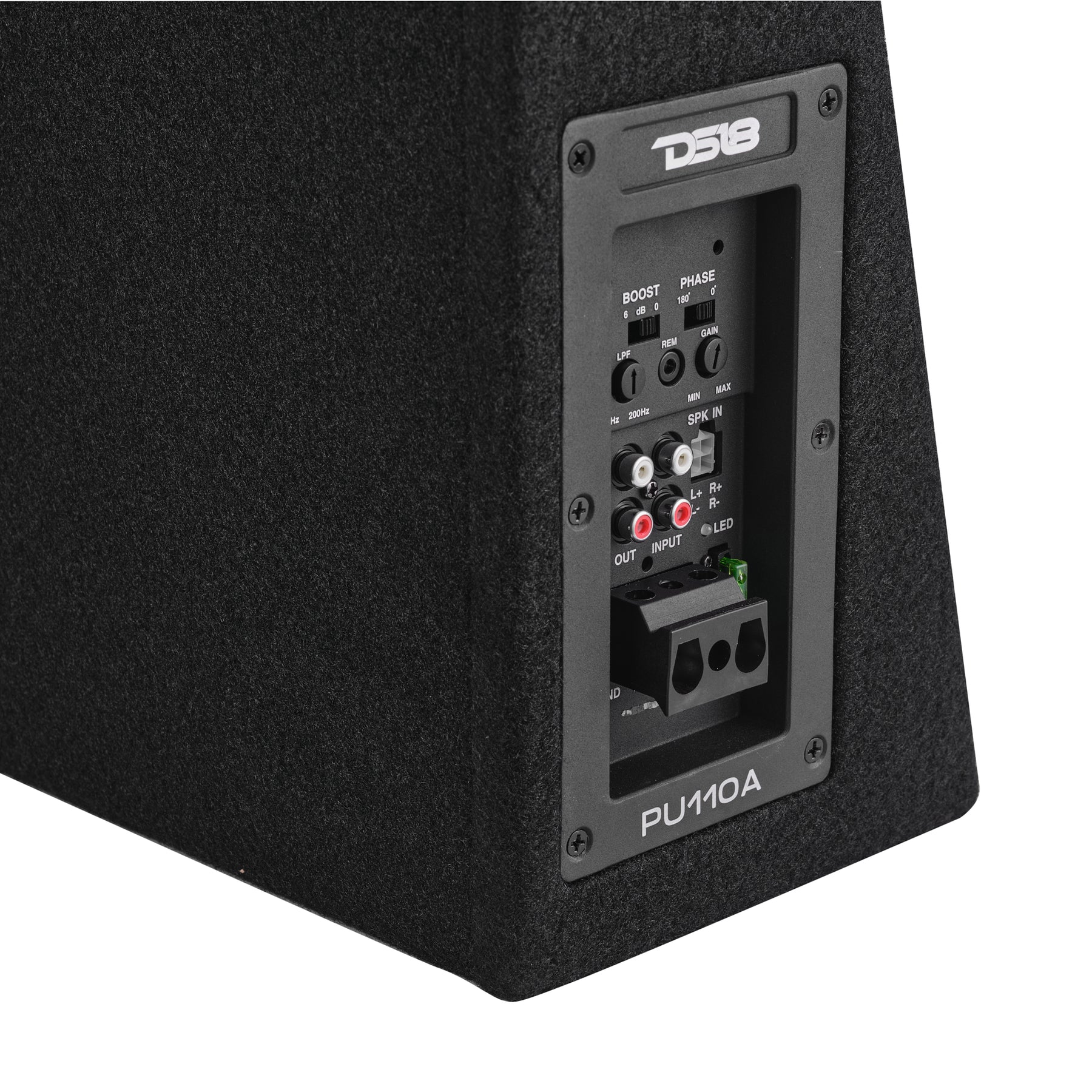 10” Amplified Shallow Subwoofer Enclosure for Pickup Trucks