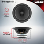 8" Mid-Bass Loudspeaker 150 Watts Rms 8-Ohm