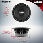 XL 8" Mid-Range Loudspeaker 400 Watts Rms 8-Ohm