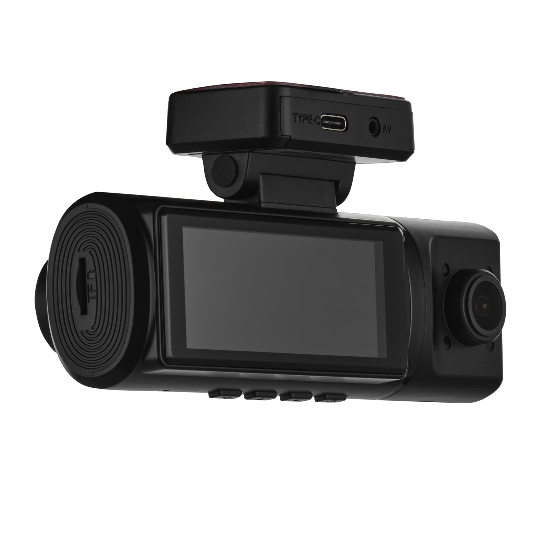 4K Triple Dash Camera with Front, In-Cabin and Rear Cameras, Wi-Fi, GPS and 3.16” IPS Display