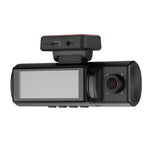 4K Triple Dash Camera with Front, In-Cabin and Rear Cameras, Wi-Fi, GPS and 3.16” IPS Display