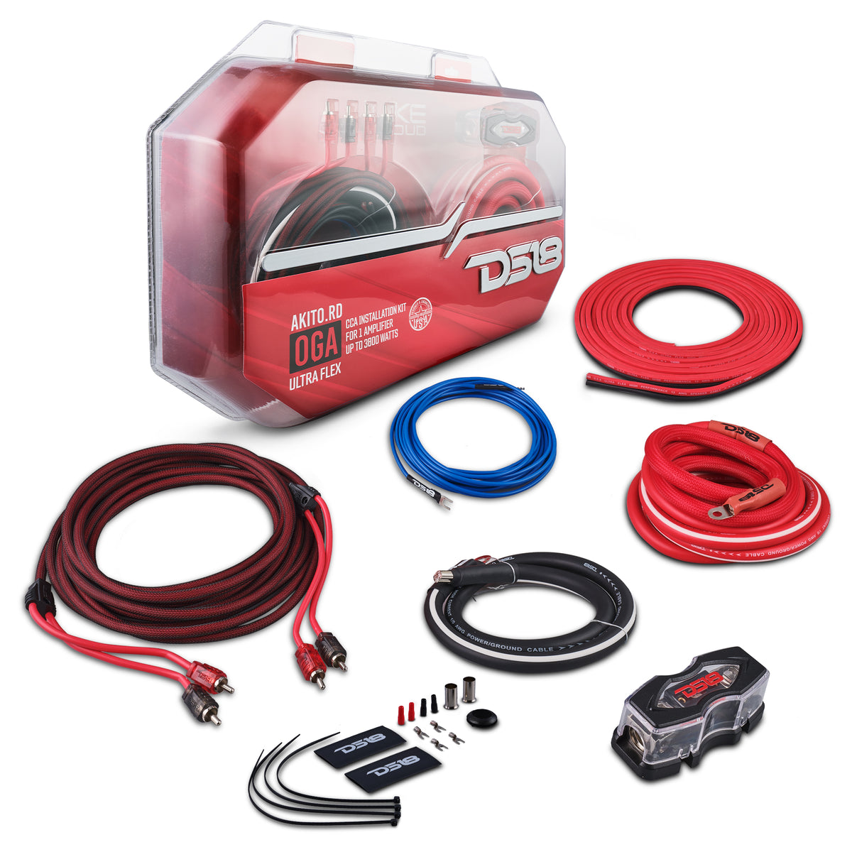 (即使用OK)M-Audio BX4＋Solo＋スタンド＋ケーブル DTMセット DS18 AKIT0.RD Premium 0-Gauge Amplifier Wiring Kit - 3500W RMS