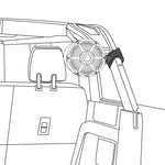 Ford Bronco 6th Gen Roll Bar Audio Bundle – Marine Tower Speakers with OEM Roll Bar Mounting Clamps