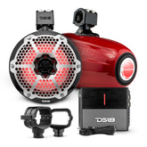 Bronco 6th Gen Roll Bar Audio Bundle – 8" Marine Tower Speakers with OEM Roll Bar Mounting Clamps & Amplifier