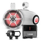 Bronco 6th Gen Roll Bar Audio Bundle – 8" Marine Tower Speakers with OEM Roll Bar Mounting Clamps & Amplifier