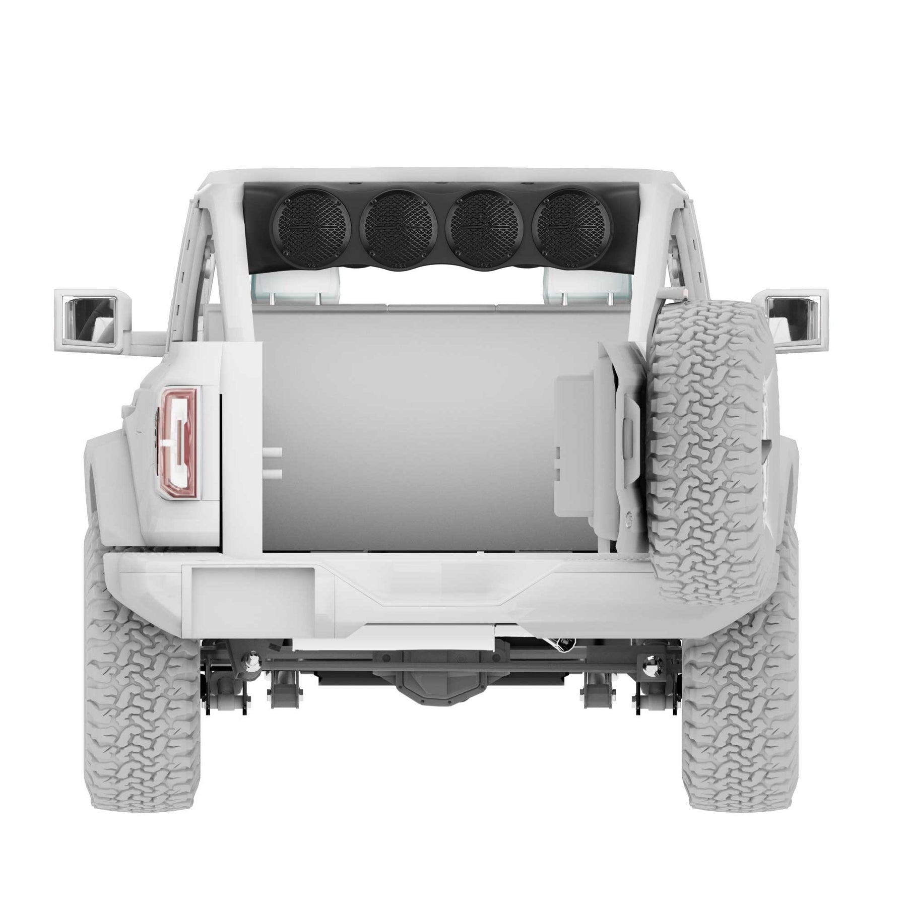 Bronco 6th Gen Rear Overhead Soundbar Loaded – 6x Coaxial Midrange Speakers and Dual Hybrid Tweeters