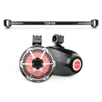 Bronco 6th Gen Mounting Tube Bundle with Dual 8" Marine Tower Speakers with RGB LED Lights
