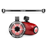 Bronco 6th Gen Mounting Tube Bundle with Dual 8" Marine Tower Speakers with RGB LED Lights