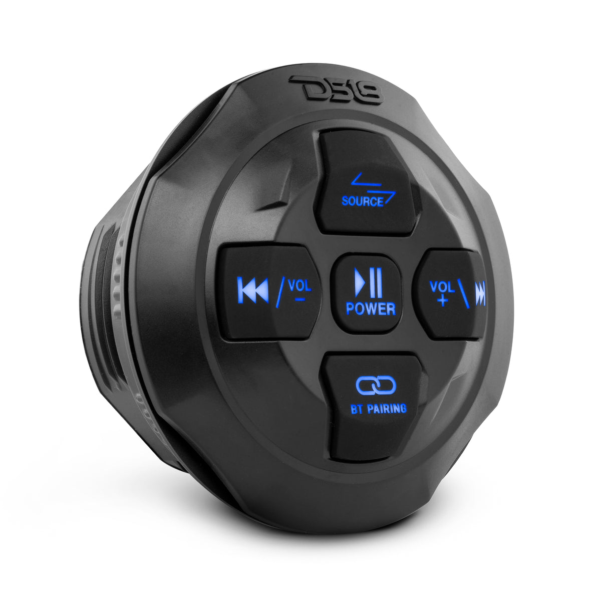 DS18 Marine Waterproof Bluetooth Streaming Audio Receiver Round Controller - for Android & iPhone (BTRC-R)