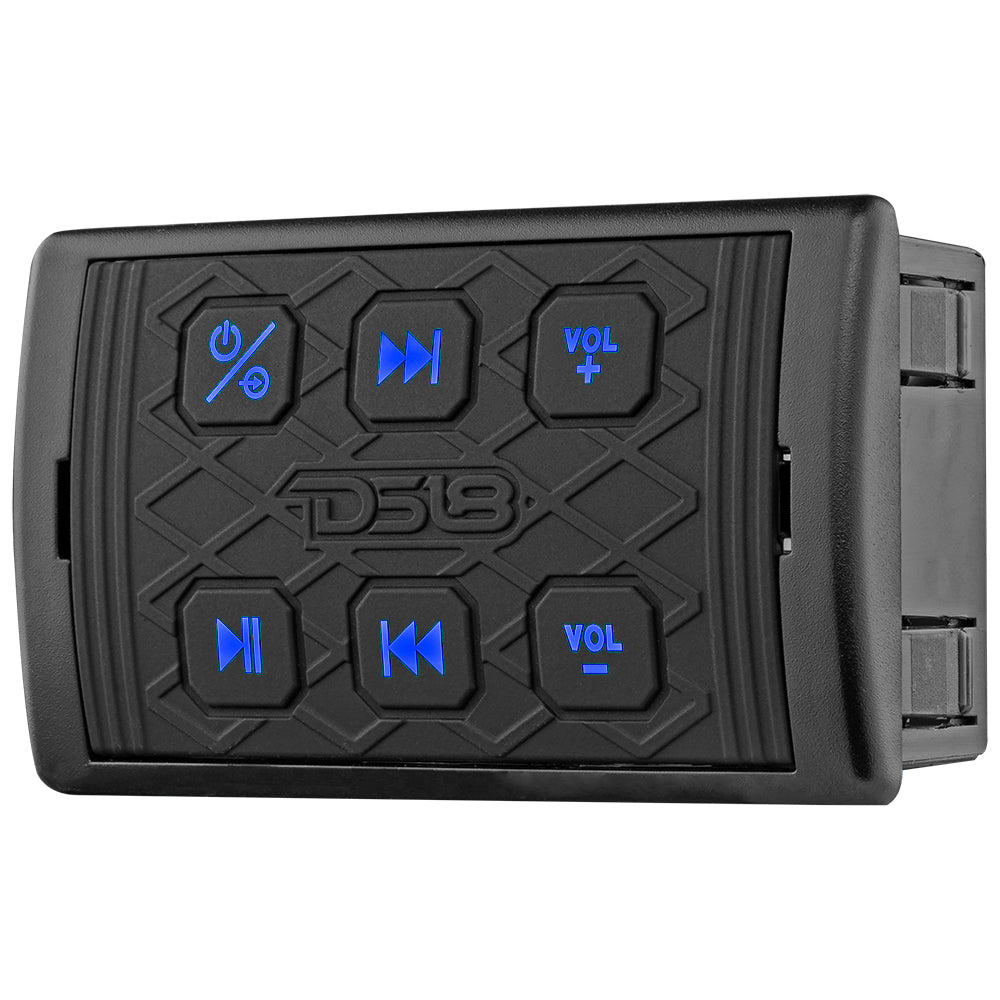 Marine And Powersports Waterproof Bluetooth Audio Receiver With Controls