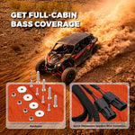 Can-Am 10” Under-Seat Subwoofer Enclosure for 2-Door & 4-Door Maverick X3 (2017-Up) - Front Driver Side
