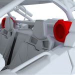 Can-Am Maverick X3 Rear B-Pilar Speaker Pods for 6.5” Speakers