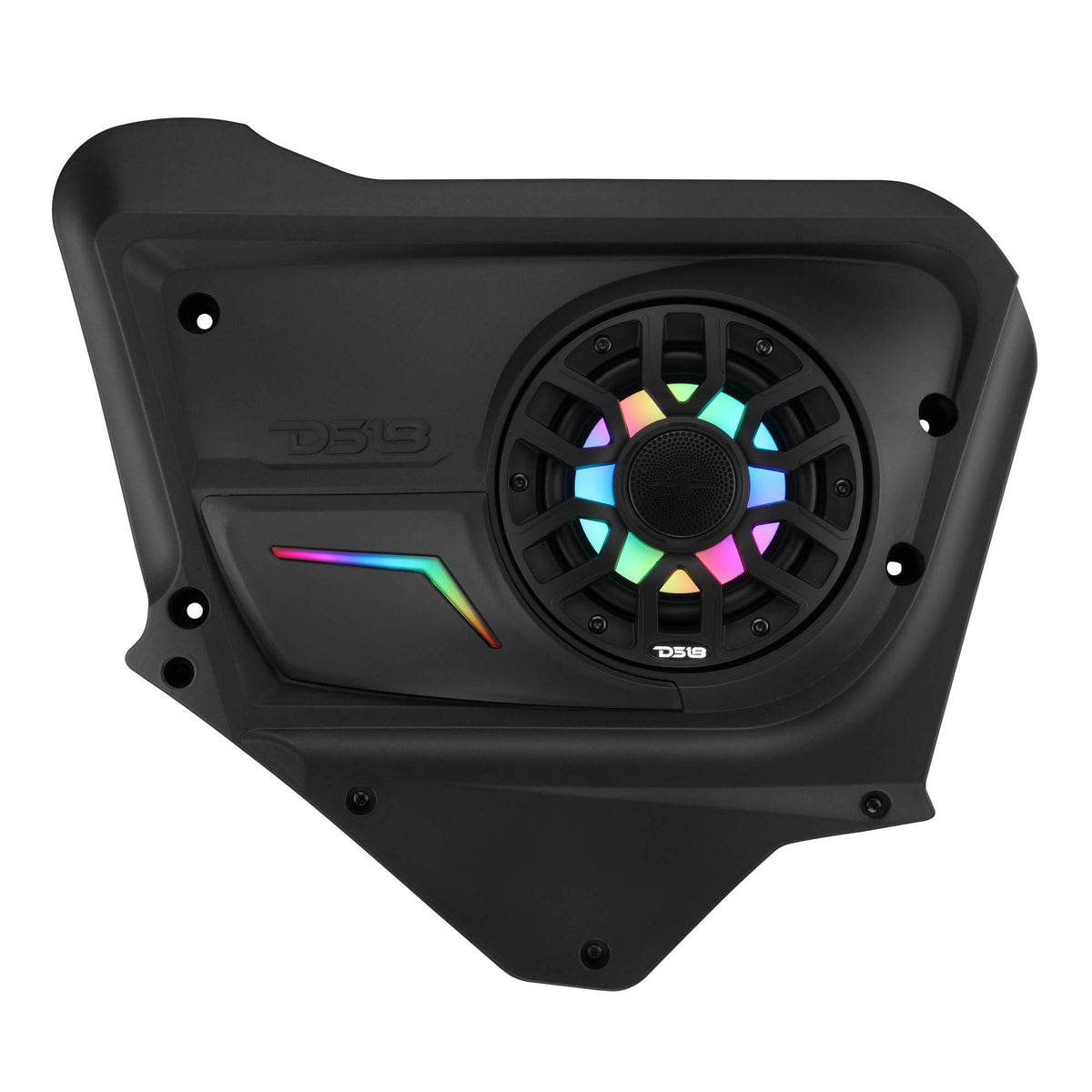 Can-Am Maverick X3 Max (2017-Up) Rear Door Speaker Panels Loaded with NXL-IQ 6.5" 2-Way Coaxial Marine Speakers and Digital LED Badge