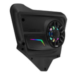 Can-Am Maverick X3 Max (2017-Up) Rear Door Speaker Panels Loaded with NXL-IQ 6.5" 2-Way Coaxial Marine Speakers and Digital LED Badge