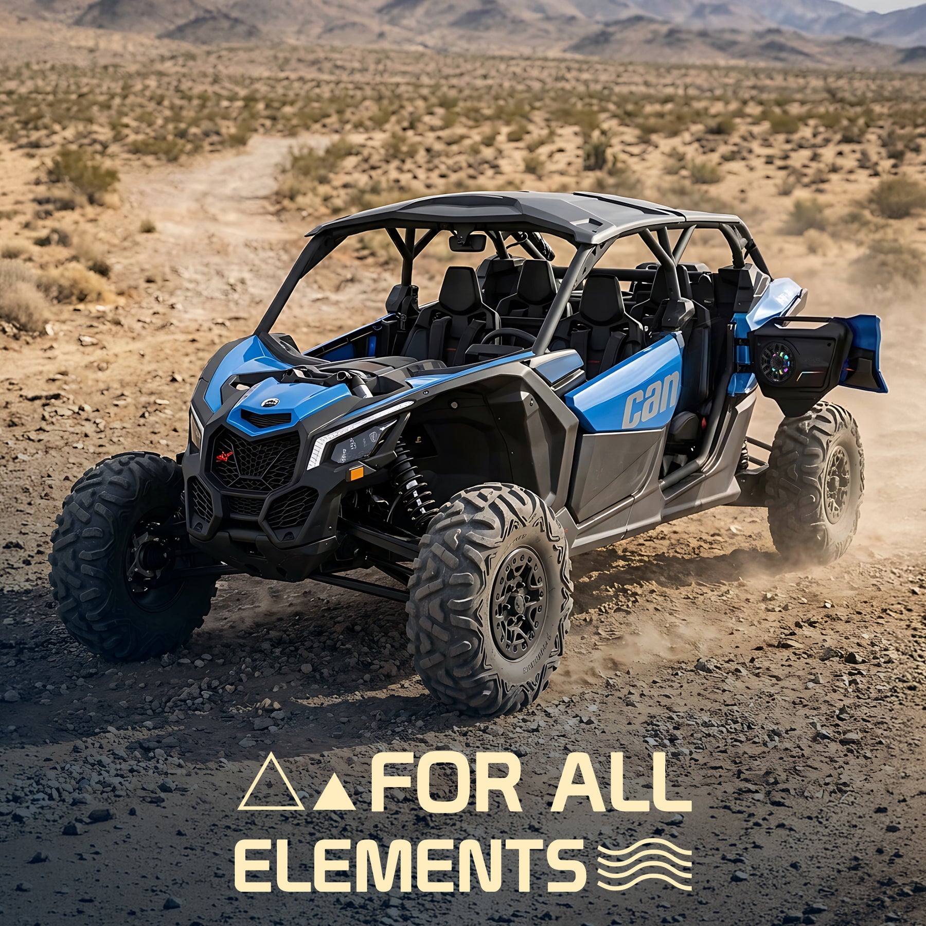 Can-Am Maverick X3 (2017 en adelante) Paneles de altavoces de puerta trasera con placa LED digital