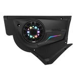 Can-Am Maverick X3 Front Door Speaker Panels with 6.5" NXL-IQ6/BK and Digital LED Lighting