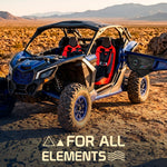 Can-Am Maverick X3 Door Speaker Panels Loaded with NXL-IQ 6.5" 2-Way Coaxial Marine Speakers and Digital LED Badge