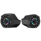 Can-Am Maverick X3 Kick Panel Speaker Pods Loaded with (2) NXL-IQ6/BK Speakers and Digital LED Lights